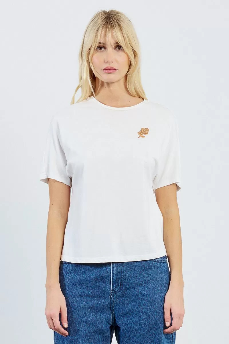 Rose Sequin Knitted Tee