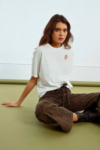 Rose Sequin Knitted Tee