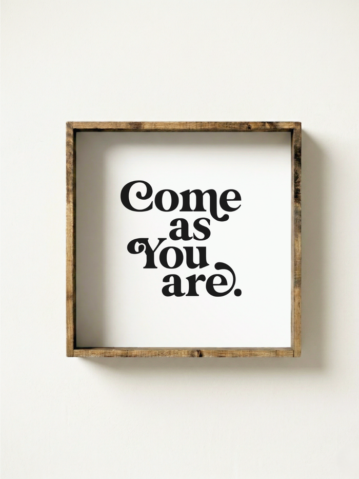 Come As You Are Framed Print