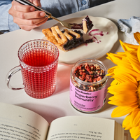 Lake & Oak Tea Co. - Superberry Immunity - Wholesale: Glass Loose-leaf Jar - 24 Cups