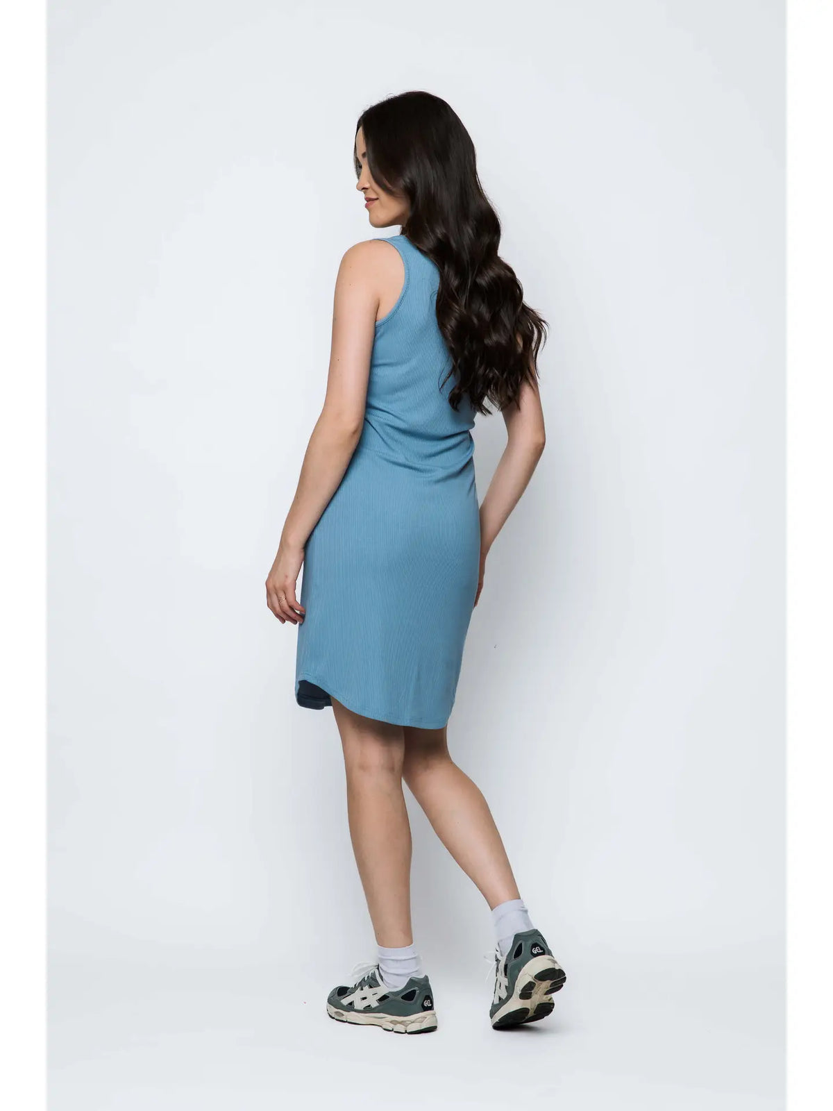 Orb Liv Tank Dress - Dove Blue