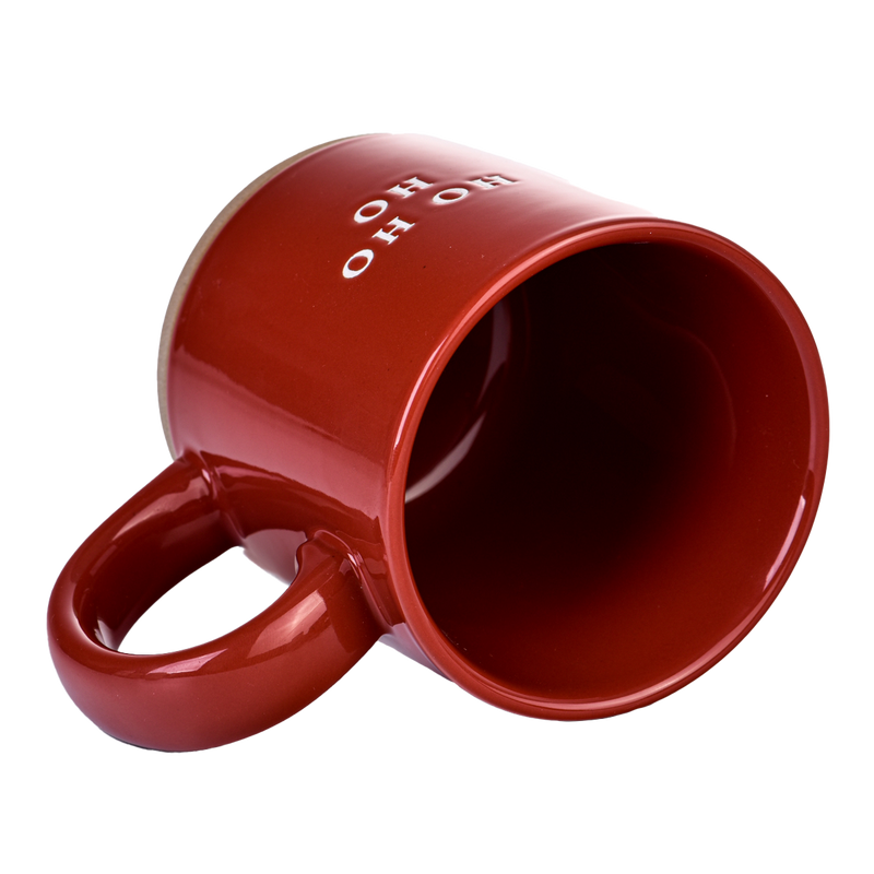 Sweet Water Decor - Ho Ho Ho Red Stoneware Coffee Mug