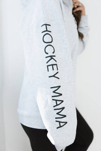 Busy Hockey Mom Hoodie: Ash Grey