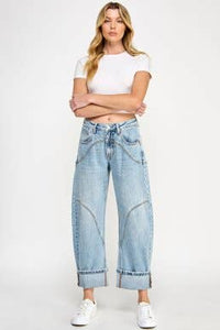 Western Stitch Barrel Jean
