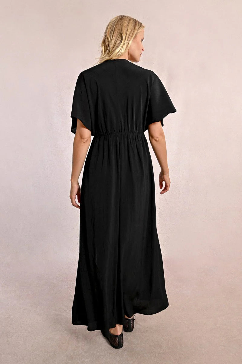 Molly Bracken Flowy Maxi Dress - Black