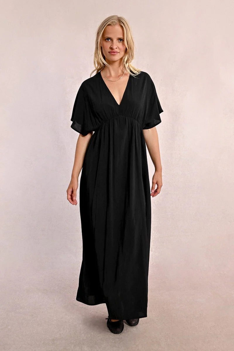 Molly Bracken Flowy Maxi Dress - Black
