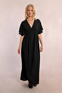 Molly Bracken Flowy Maxi Dress - Black