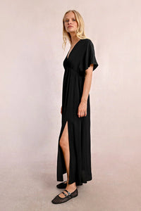 Molly Bracken Flowy Maxi Dress - Black