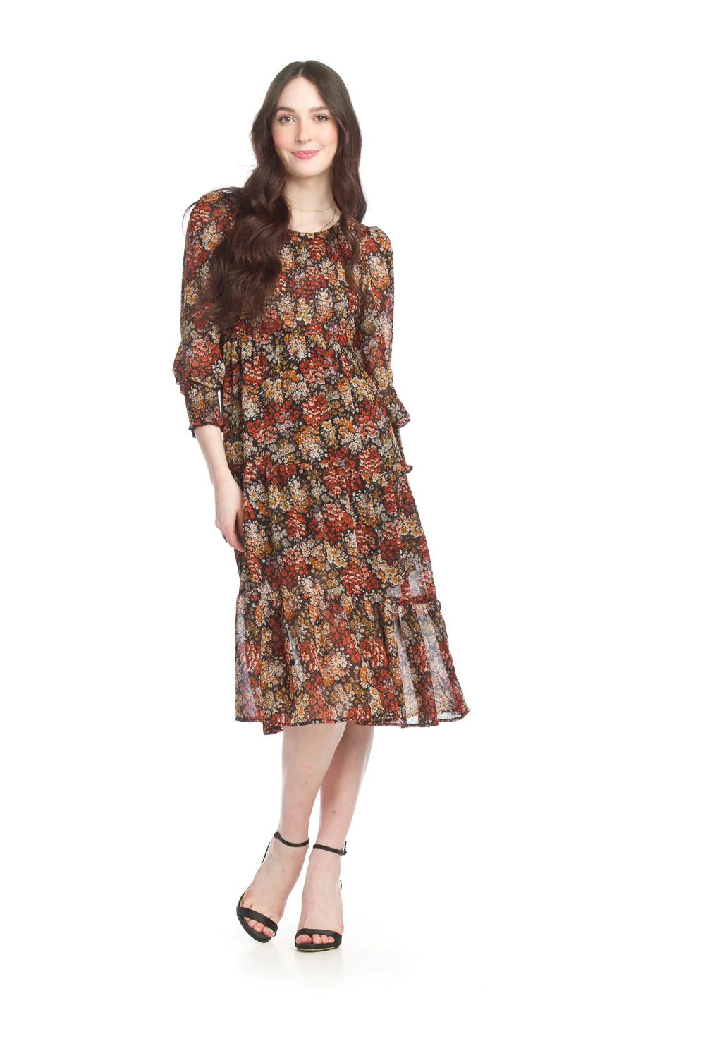 Papillon Floral Georgette Maxi Dress