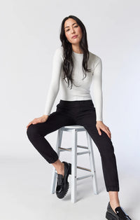 Mavi Ivy Black Twill Cargo Pants