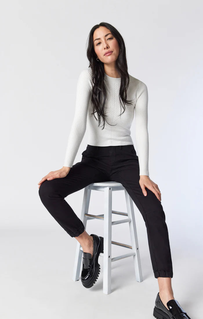 Mavi Ivy Black Twill Cargo Pants