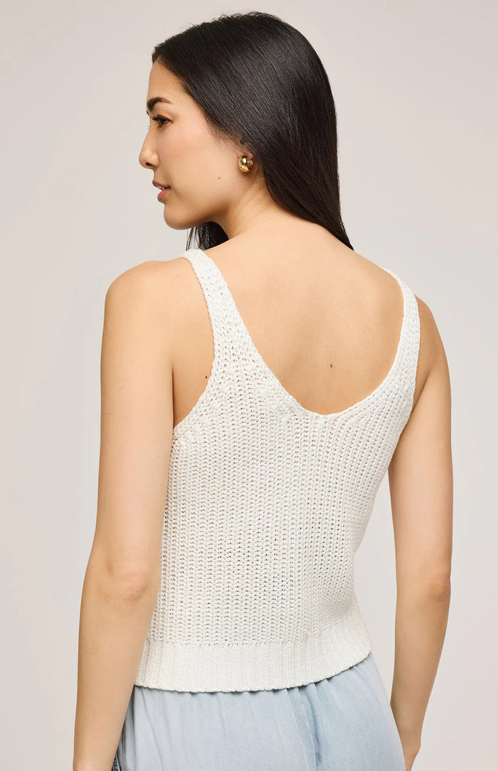 Gentle Fawn Lizzie Knit Tank-White
