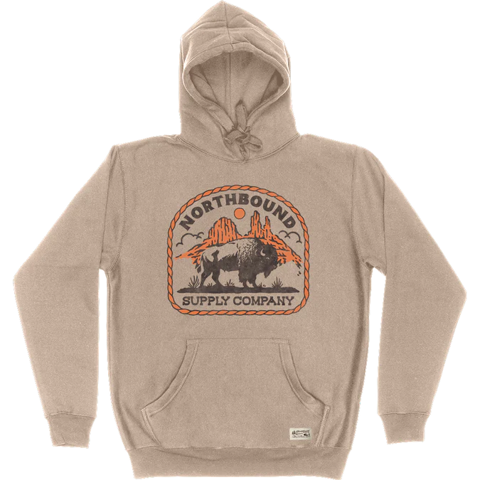 Northbound Supply Co Men's Western Bison Hoodie