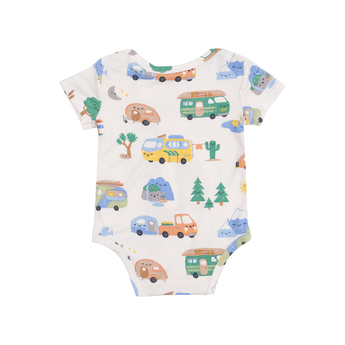 Angel Dear Short Sleeve Bodysuit-Friendly Campers