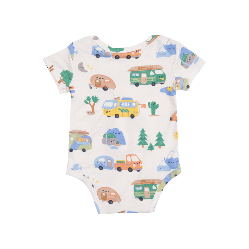 Angel Dear Short Sleeve Bodysuit-Friendly Campers