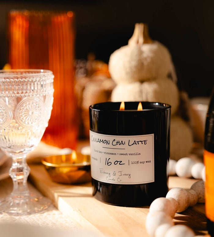 Ebony and Ivory Candles 16OZ
