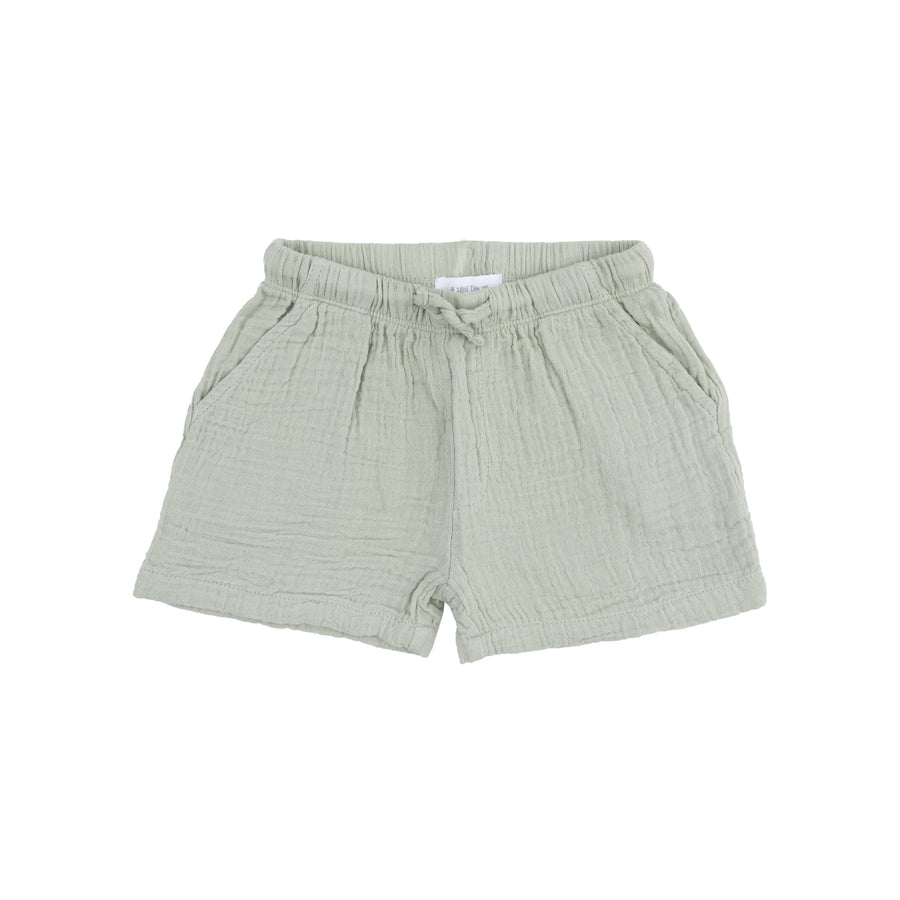 Angel Baby Shorts - Solid Muslin - Green