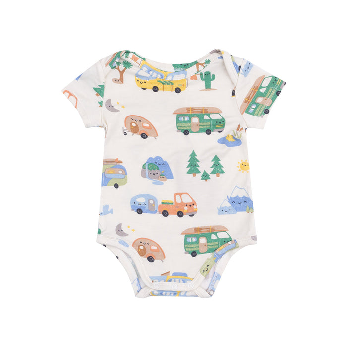 Angel Dear Short Sleeve Bodysuit-Friendly Campers