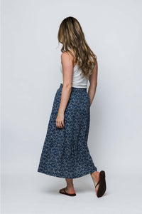Orb Molly Skirt - Blue Vines