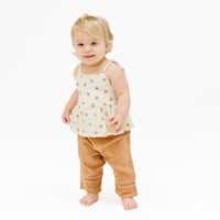 Peplum Tank and Smocked Waist Pants