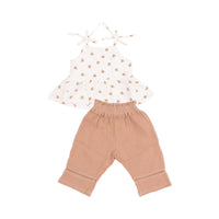 Peplum Tank and Smocked Waist Pants