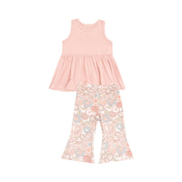 Angel Dear Tank Peplum Top + Baby Bells - Folk Paisley