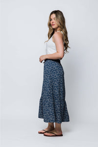 Orb Molly Skirt - Blue Vines