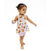 Angel Dear Peplum Tank Top and Bike Short - Monarch Butterflies