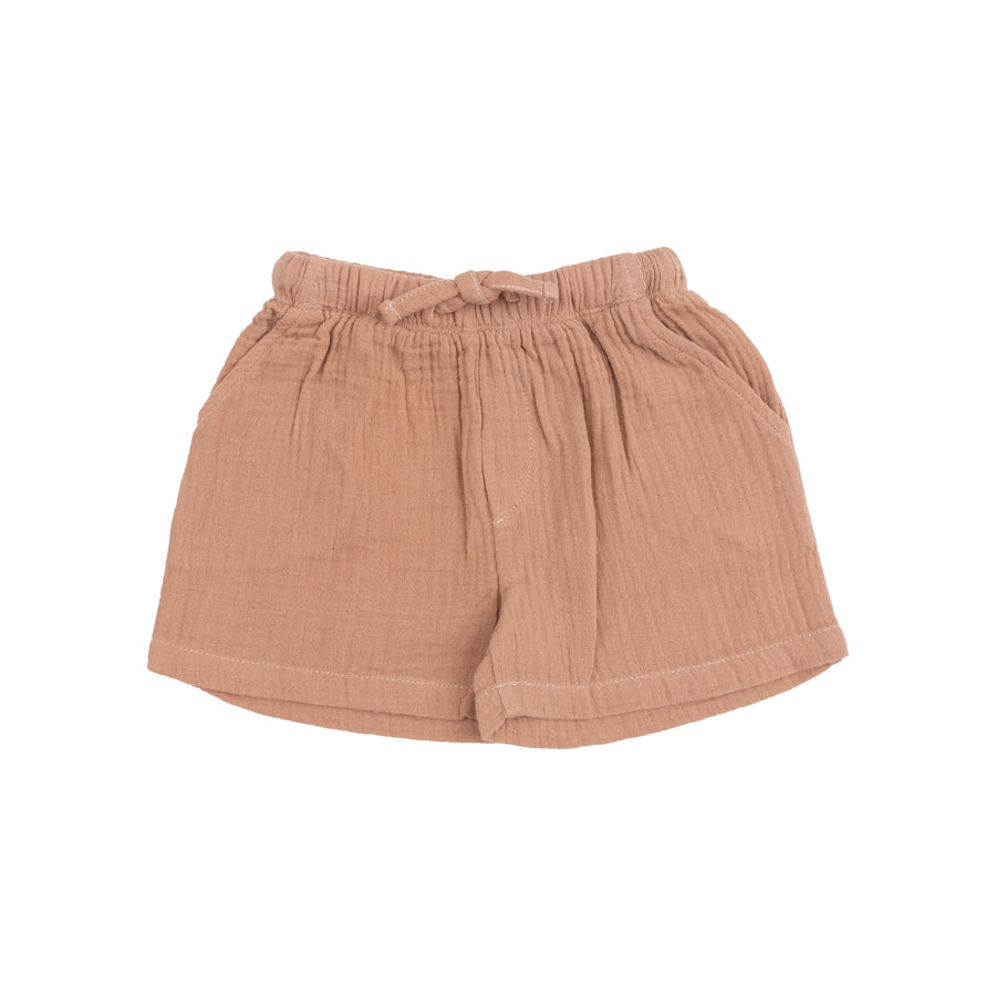 Angel Baby Shorts - Solid Muslin - Camel
