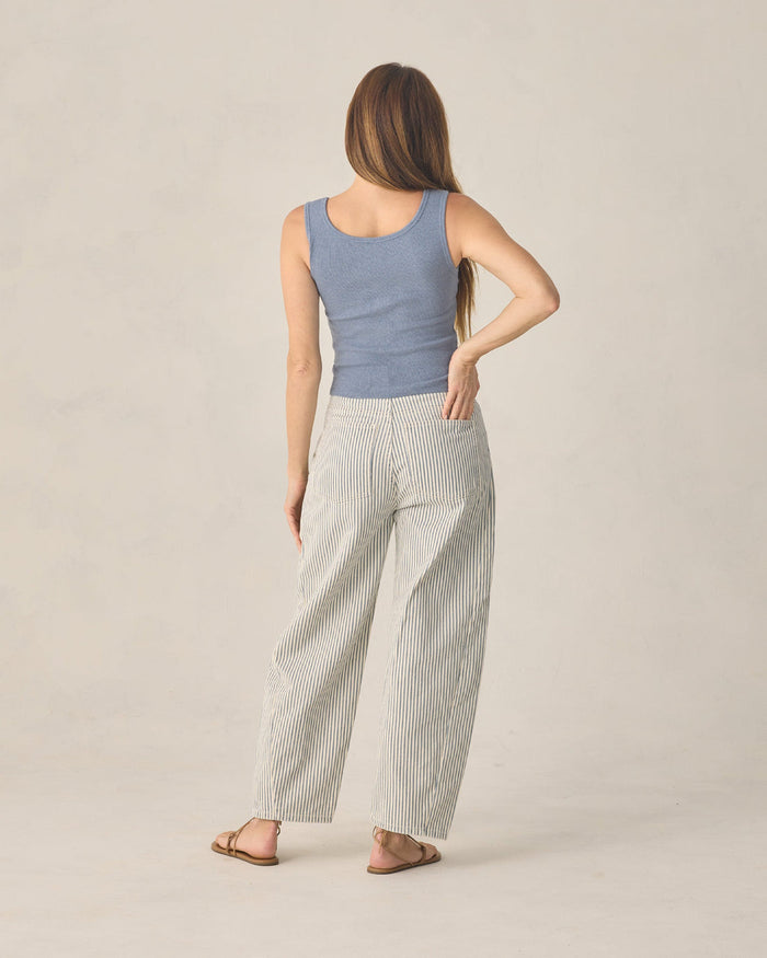Rylee & Cru Barrel Pant Railroad Stripe