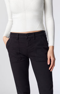 Mavi Ivy Black Twill Cargo Pants
