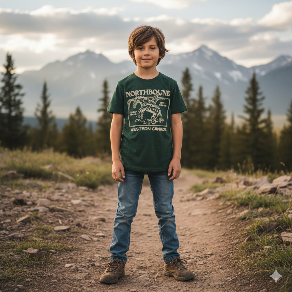 Northbound Supply Co Kids Western Canada T-Shirt