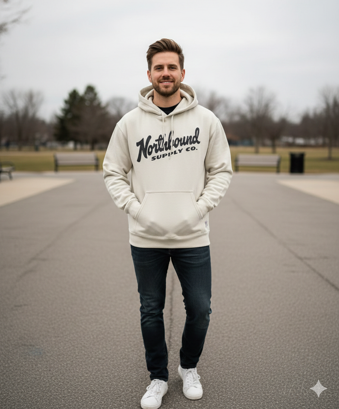 Northbound Supply Co Retro Script Hoodie