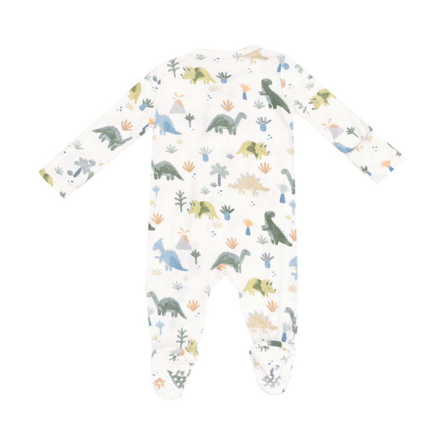 Angel Dear 2 Way Zipper Footie - Soft Dinos