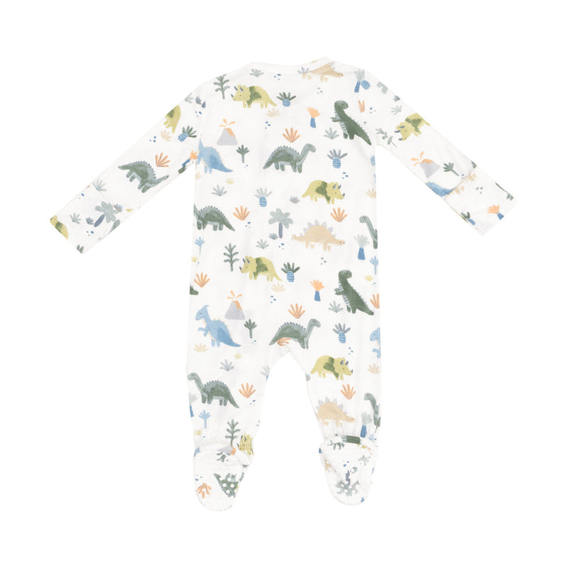 Angel Dear 2 Way Zipper Footie - Soft Dinos