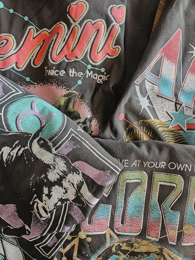 Girl Dangerous Reunion Tour Vintage Zodiac Tees