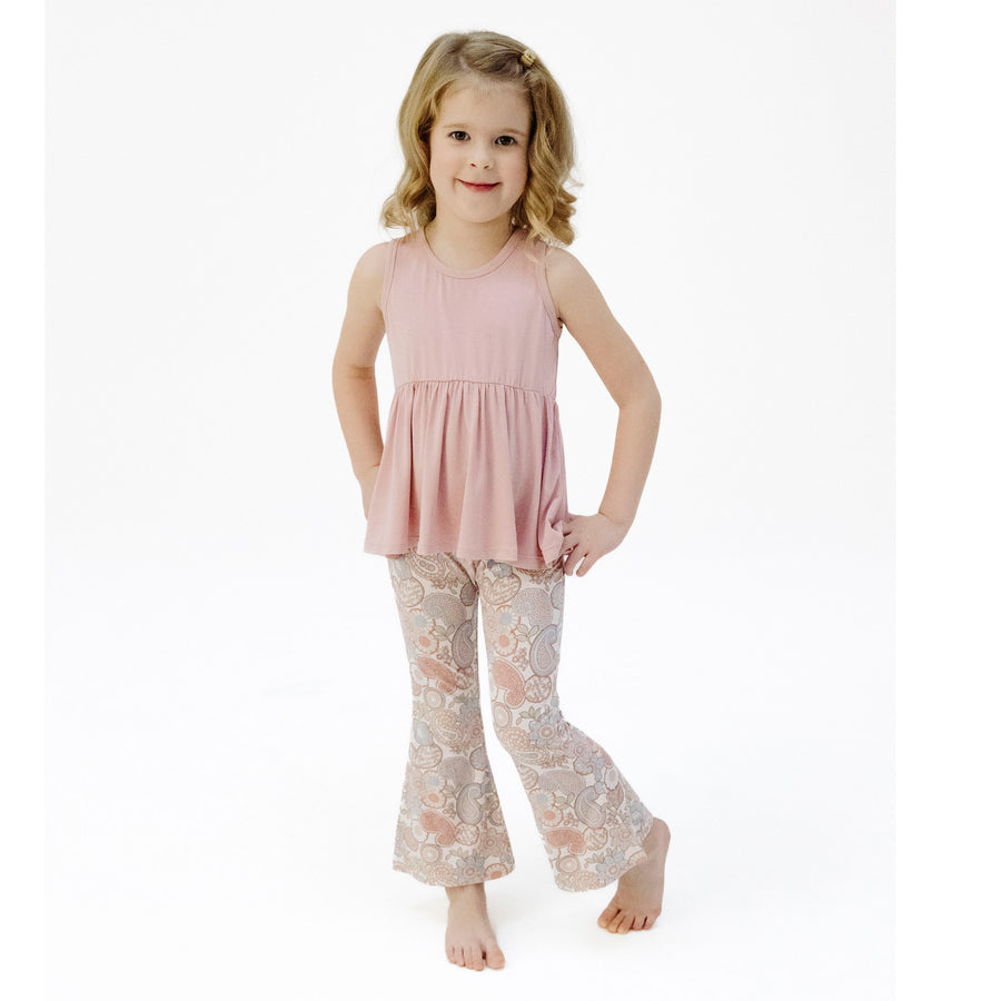 Angel Dear Tank Peplum Top + Baby Bells - Folk Paisley