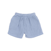 Angel Baby Shorts - Solid Muslin - Dusty Blue