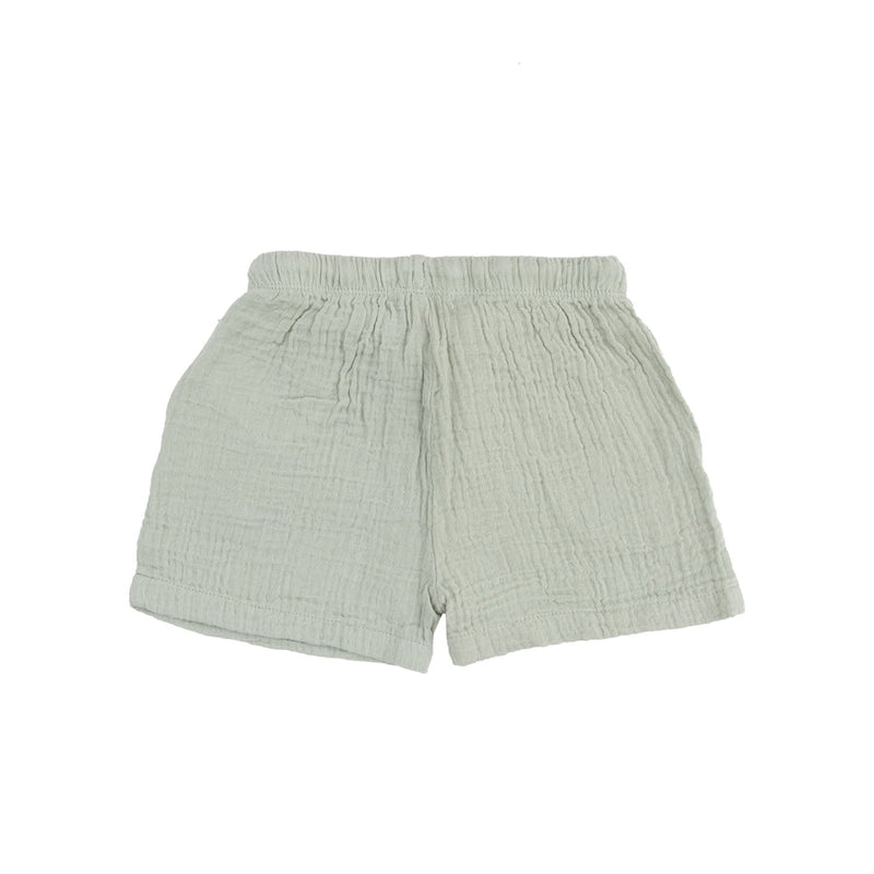 Angel Baby Shorts - Solid Muslin - Green