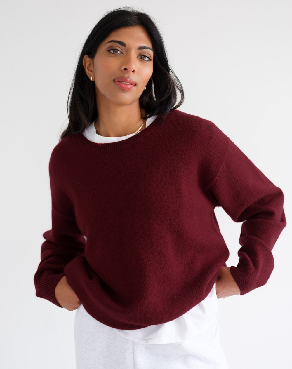 Long Sleeve Knitted Crew