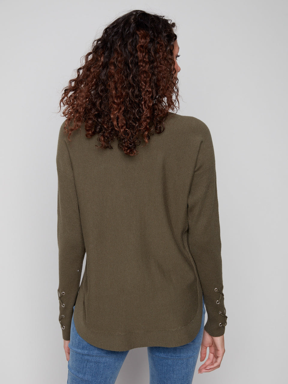 Long Sleeve Sweater- Green