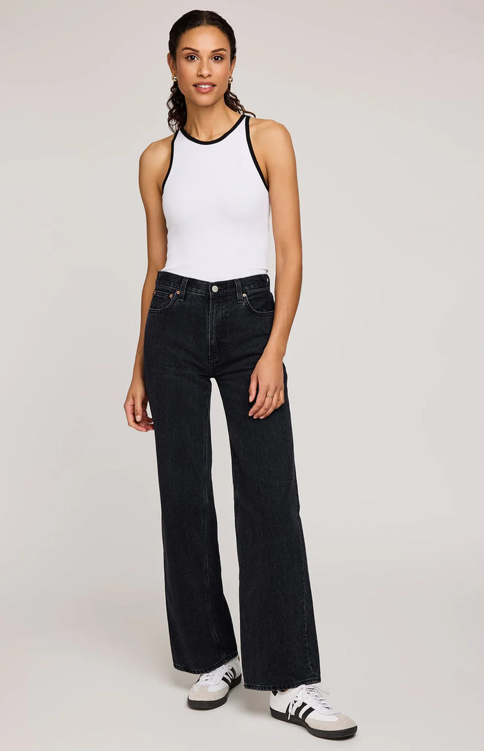 Gentle Fawn Ronan Ribbed Tank-White Ringer
