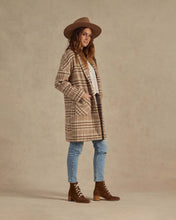 Load image into Gallery viewer, Rylee and Cru Longline Coat - Rustic Plaid
