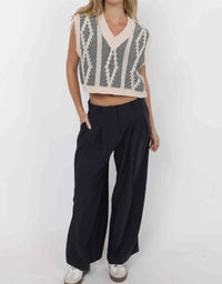 Macy Two Tone Sweater Vest