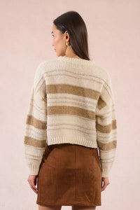 Ladies cropped Knitted Sweater
