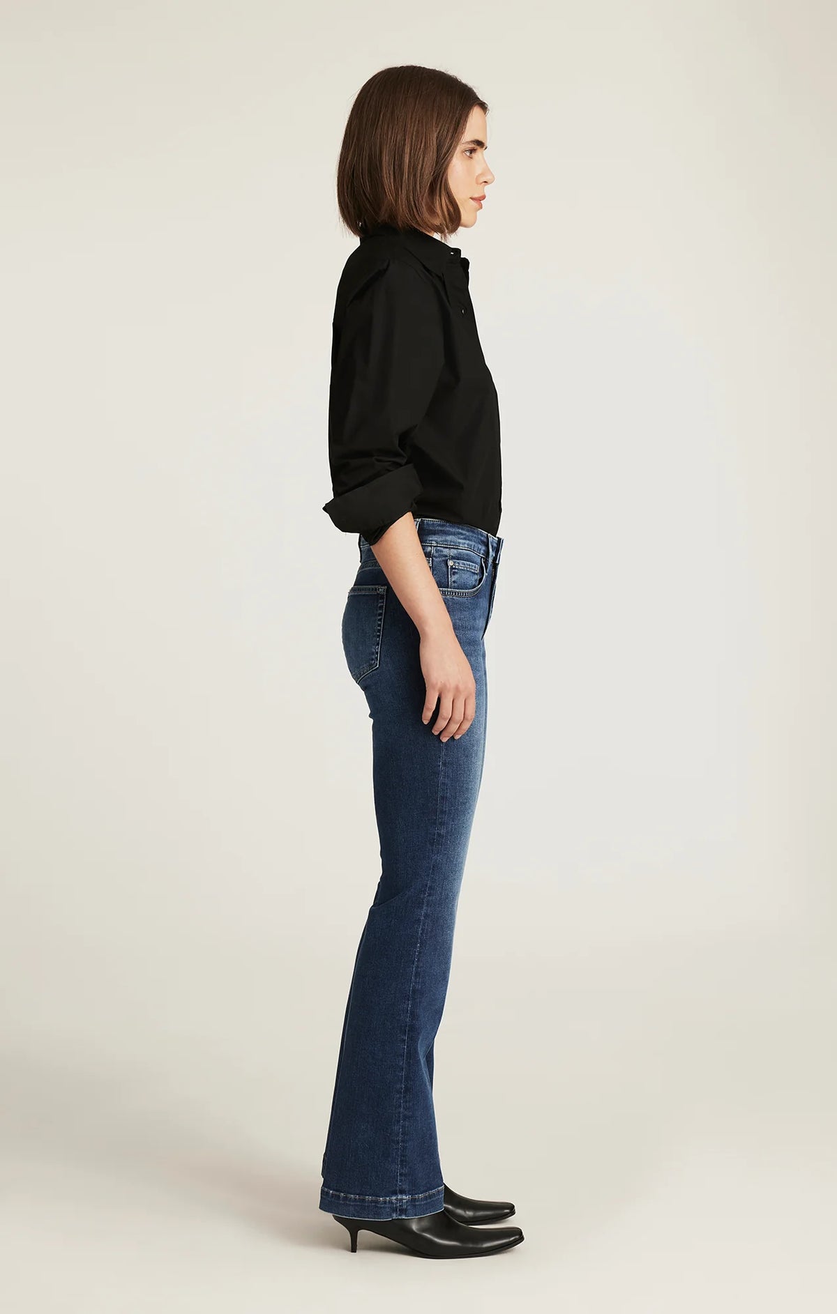 Mavi Vicky Bootcut Jeans - Dark Brush Feather Luxe
