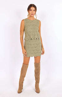 Sage the Label Succulent Sweater Tank