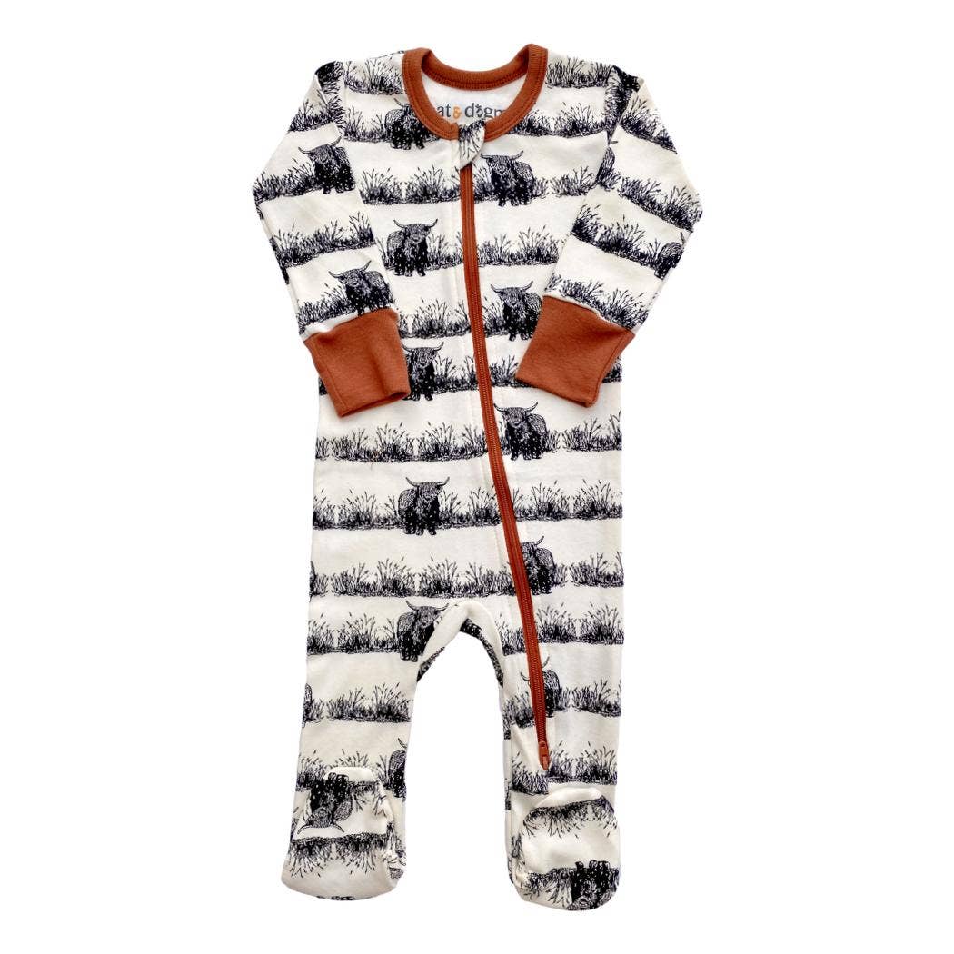 Hairy Coo Baby Footie Pajamas