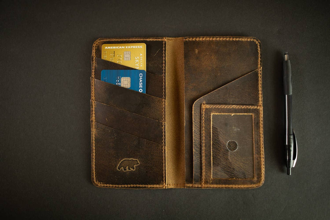 Kodiak Leather - Leather Checkbook Wallet
