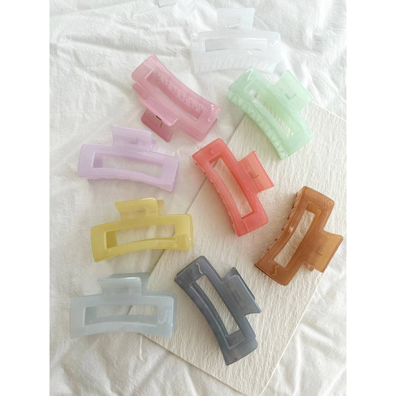 Jelly Hair Claw Clips - Assorted Colors